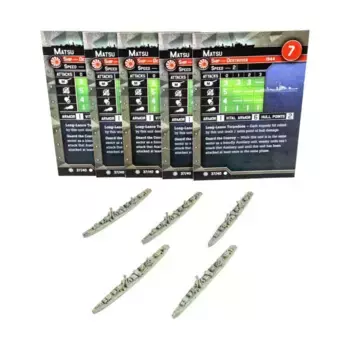 Мацу (С) x5, Axis & Allies - Collectible Miniatures Game - War at Sea - Condition Zebra Singles