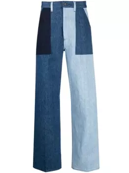 Made in Tomboy джинсы в технике пэчворк, синий