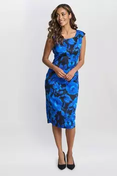 Madeline цветочное платье халат Gina Bacconi, черный