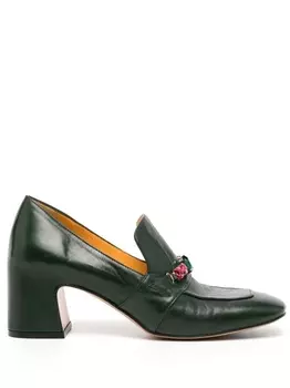 Madison.Maison лоферы с кристаллами, зеленый