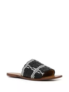 Madison.Maison плетеные шлепанцы, черный