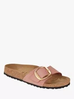 Мадридские сандалии из нубука с большой пряжкой Birkenstock, цвет Rose