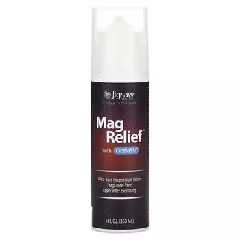Mag Relief с OptiMSM, без отдушек, 5 жидких унций (150 мл) Jigsaw Health