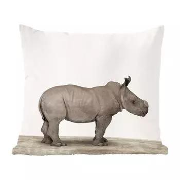 Магазин анималистической печати MuchoWow - Нос Hoorntje с анималистическим принтом, детская - 50x50 см - наволочки - украшение - спальня