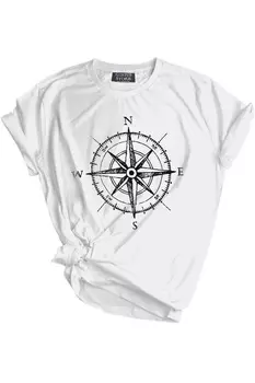 Магазин унисекс Футболка с принтом Спортивная футболка для активного отдыха GENIUS, белый