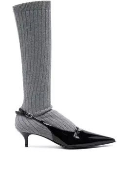 Magda Butrym 50мм вязаные сапоги, серый
