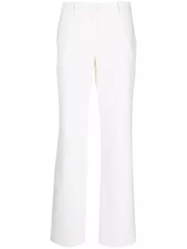 Magda Butrym брюки строгого кроя с завышенной талией, нейтральный цвет