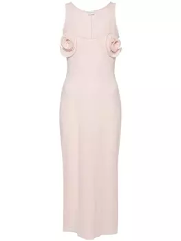 Magda Butrym платье с цветочной аппликацией, розовый