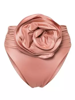 Magda Butrym плавки бикини с завышенной талией, розовый