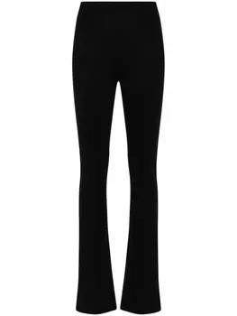 Magda Butrym расклешенные брюки с завышенной талией, черный