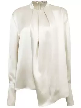 Magda Butrym шелковая блузка, серый