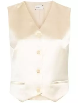 Magda Butrym шелковый жилет, серый