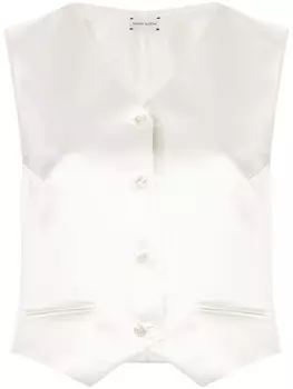 Magda Butrym шелковый жилет, серый