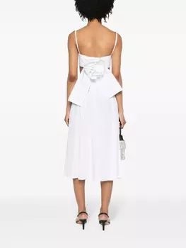 Magda Butrym укороченный топ с аппликацией, белый