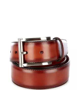 Magnanni Мужской ремень из углеродистой кожи, коричневый