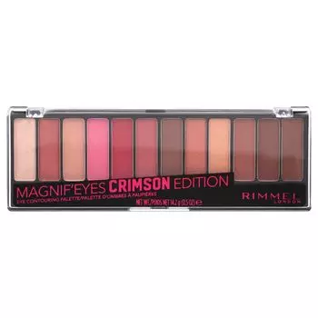 Magnif'Eyes, Палетка для контурирования глаз, 007 Crimson Edition, 0,5 унции (14,2 г) Rimmel London