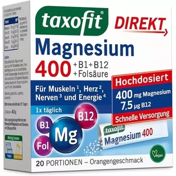 Магний 400 Прямые гранулы, Taxofit