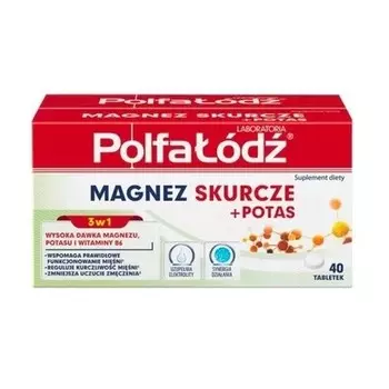 Магний спазмы калий 40 таблеток Laboratoria Polfa Lodz