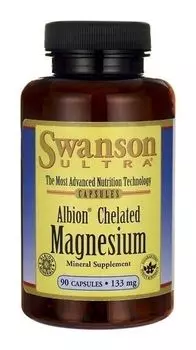 Магний в капсулах Swanson Albion Chelat Magnezu, 90 шт