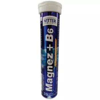 Магний + витамин B6 Vitter Blue 20 шипучих таблеток Vetter