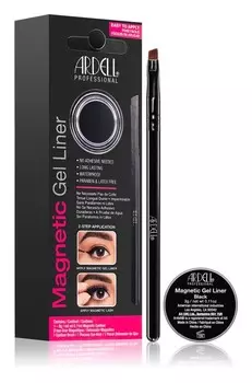 Магнитная гелевая подводка с кисточкой Ardell Magnetic Gel Liner, оттенок Black 3 г