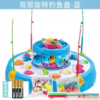 Магнитная рыбалка Leca с плавающей игрушечной рыбкой, синий