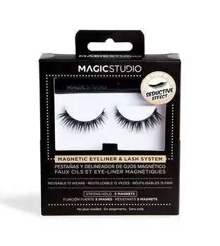 Магнитные ресницы с соблазнительным эффектом + подводка для глаз Magic Studio Magnetic