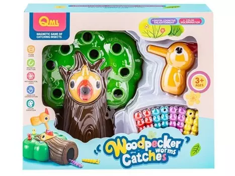 Магнитный дятел и жуки - Поймай жуков Новая версия аркадной игры Toy Vertigo Zabawkowy Zawrt Gowy