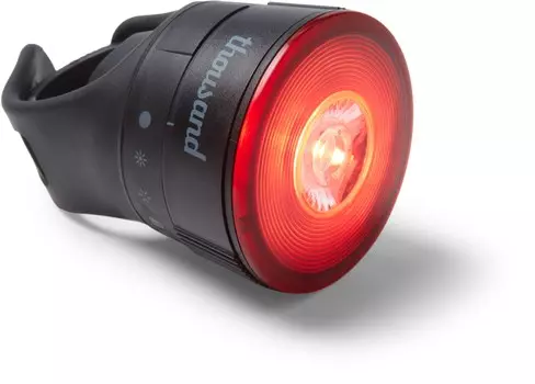 Магнитный велосипедный фонарь заднего путешественника Thousand, черный