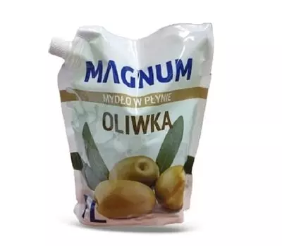Magnum, Жидкое мыло, Сменный блок, Оливковое, 1000 мл