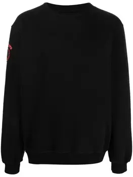 Maharishi толстовка с нашивкой, черный