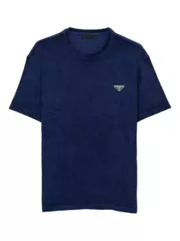 Махровая футболка Prada, синий