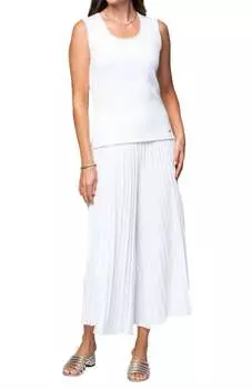 Махровая майка белого цвета BIANA