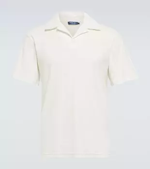 Махровая рубашка-поло Faustino Frescobol Carioca, белый