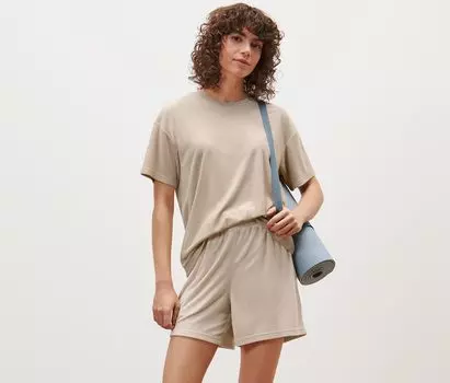 Махровая рубашка Tchibo, бежевый