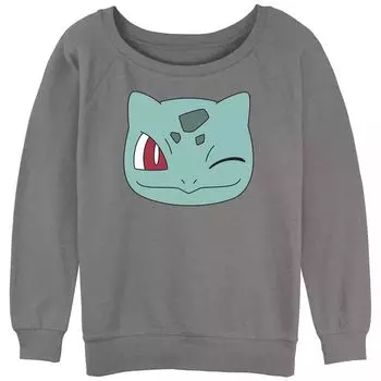 Махровая толстовка с напуском и рисунком Pokmon Bulbasaur Face для юниоров Licensed Character