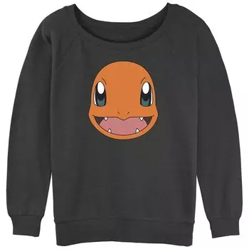 Махровая толстовка с напуском и рисунком Pokmon Charmander для юниоров с большим лицом и рисунком Licensed Character