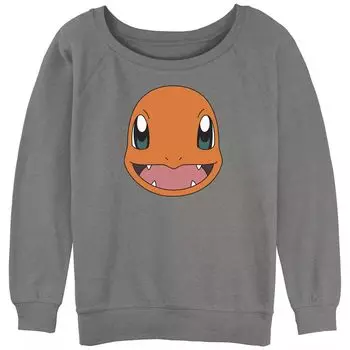 Махровая толстовка с напуском и рисунком Pokmon Charmander для юниоров с большим лицом и рисунком Licensed Character