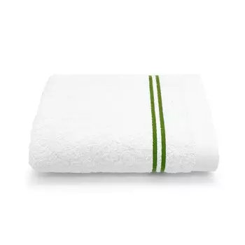 Махровое банное полотенце - Город Lisola, цвет Bianco/Verde Oliva