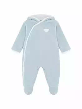 Махровое боди с логотипом EMPORIO ARMANI, синий