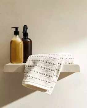Махровое кухонное полотенце из хлопка Zara Home, белый