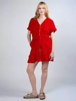 Махровое платье на молнии Cape Cove, цвет Cherry