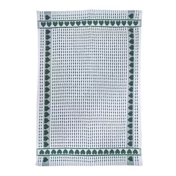 Махровое полотенце из египетского хлопка - Little Hearts Daunex, цвет Verde