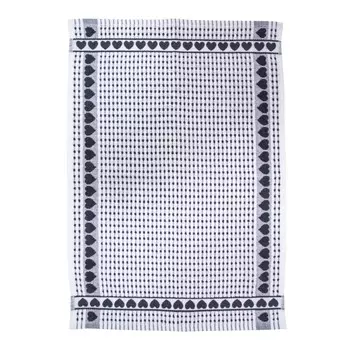 Махровое полотенце из египетского хлопка - Little Hearts Daunex, цвет Antracite