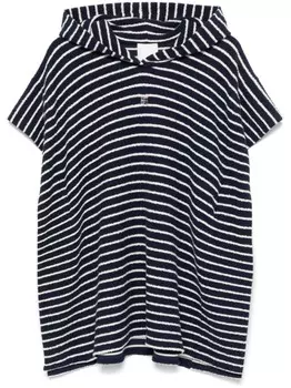 Махровое пончо в полоску Givenchy, синий