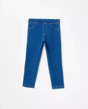 Махровые джинсовые леггинсы Sfera, синий