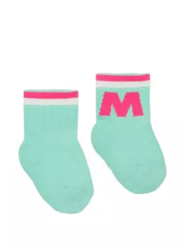 Махровые носки с логотипом Marni Kids, синий