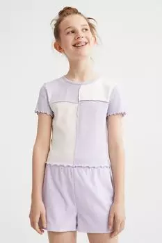 Махровые шорты H&M, светло-фиолетовый