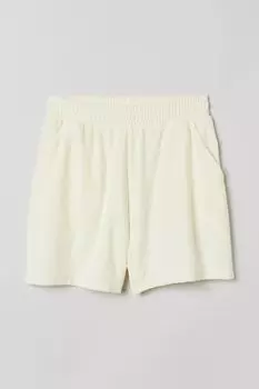 Махровые шорты H&amp;M, сливочный