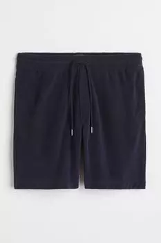 Махровые шорты классического кроя H&amp;M, военно-морской